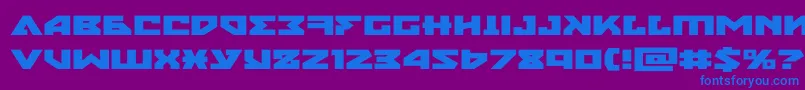 Шрифт nyetxtraexpand – синие шрифты на фиолетовом фоне