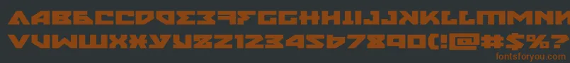 nyetxtraexpand Font – Brown Fonts on Black Background