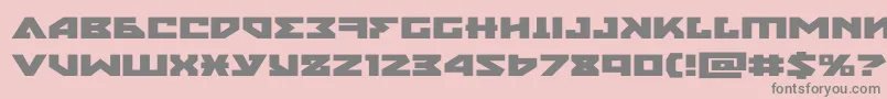 nyetxtraexpand Font – Gray Fonts on Pink Background