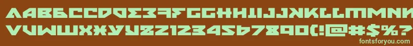 Шрифт nyetxtraexpand – зелёные шрифты на коричневом фоне