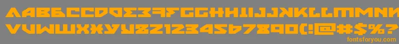 nyetxtraexpand Font – Orange Fonts on Gray Background