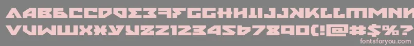 nyetxtraexpand Font – Pink Fonts on Gray Background