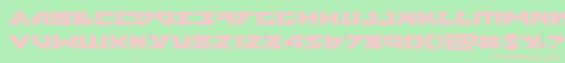 nyetxtraexpand Font – Pink Fonts on Green Background