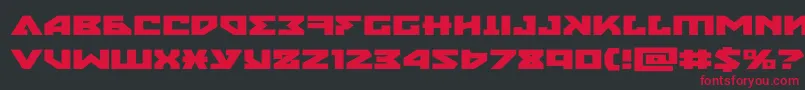 nyetxtraexpand Font – Red Fonts on Black Background
