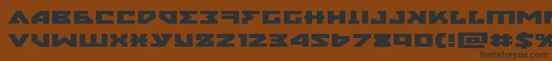nyetxtraexpand Font – Black Fonts on Brown Background