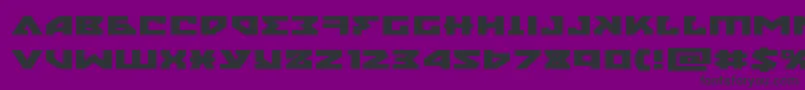 nyetxtraexpand Font – Black Fonts on Purple Background