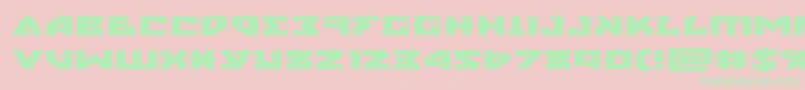 nyetxtraexpand Font – Green Fonts on Pink Background