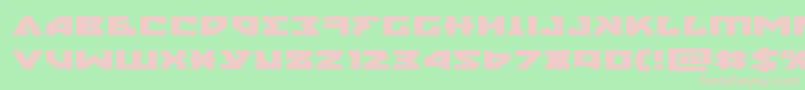 nyetxtraexpand Font – Pink Fonts on Green Background