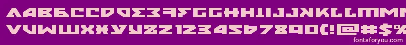 nyetxtraexpand Font – Pink Fonts on Purple Background