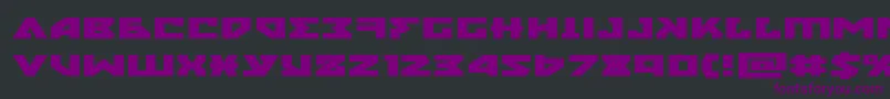nyetxtraexpand-Schriftart – Violette Schriften auf schwarzem Hintergrund