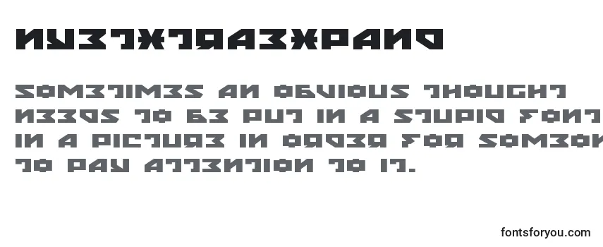 Review of the Nyetxtraexpand (135867) Font
