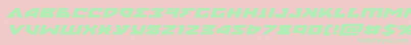 nyetxtraexpandital Font – Green Fonts on Pink Background