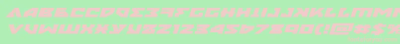 nyetxtraexpandital Font – Pink Fonts on Green Background