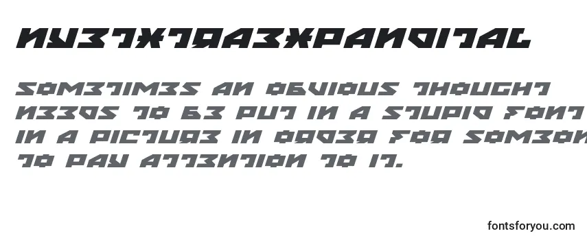 Шрифт Nyetxtraexpandital (135869)