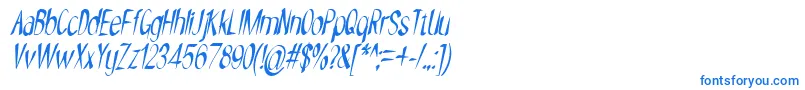 NYOEHOKA ITALIC Font – Blue Fonts