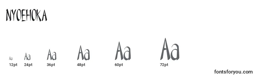 NYOEHOKA Font Sizes