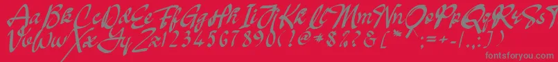 fuente Oakland – Fuentes Grises Sobre Fondo Rojo