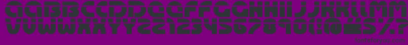 OASIS   -fontti – mustat fontit violetilla taustalla