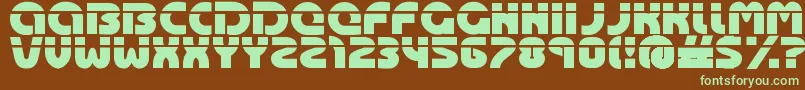 OASIS    Font – Green Fonts on Brown Background