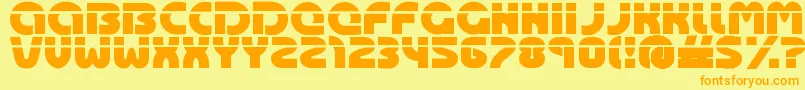 OASIS    Font – Orange Fonts on Yellow Background