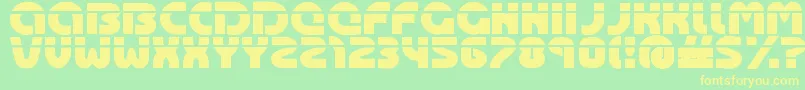 OASIS    Font – Yellow Fonts on Green Background