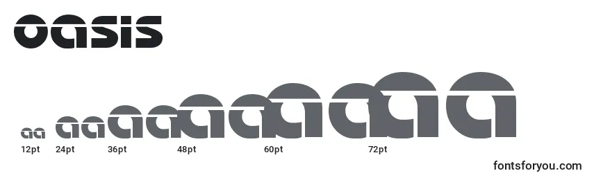 OASIS    (135876) Font Sizes