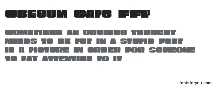 Шрифт Obesum Caps FFP