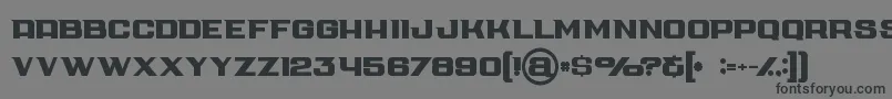 フォントCubebold – 黒い文字の灰色の背景