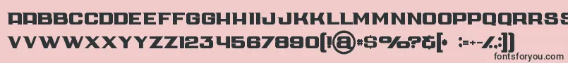 Cubebold Font – Black Fonts on Pink Background