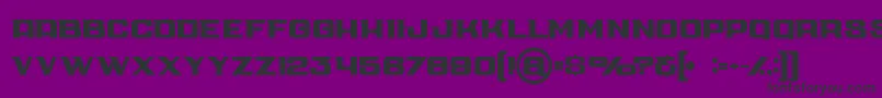 フォントCubebold – 紫の背景に黒い文字