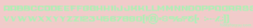 Cubebold Font – Green Fonts on Pink Background