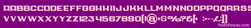 Cubebold Font – Pink Fonts on Purple Background