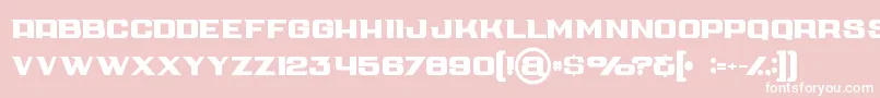 Cubebold Font – White Fonts on Pink Background