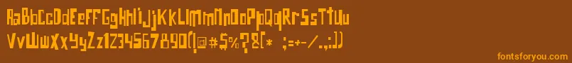 More about OBICHO Font OBICHO Font – Orange Fonts on Brown Background