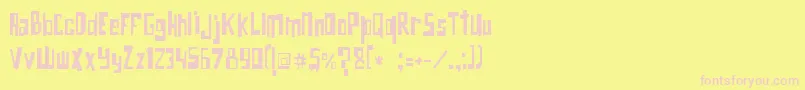 More about OBICHO Font OBICHO Font – Pink Fonts on Yellow Background
