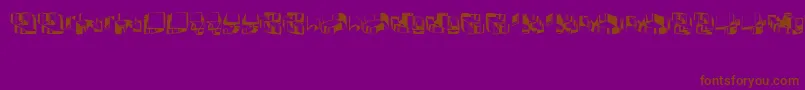 Object3D Font – Brown Fonts on Purple Background