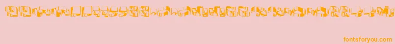 Object3D Font – Orange Fonts on Pink Background