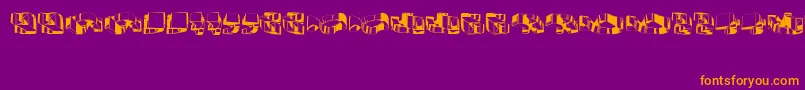 Object3D Font – Orange Fonts on Purple Background