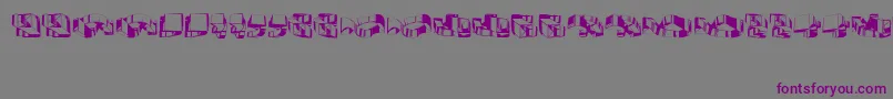 Object3D-Schriftart – Violette Schriften auf grauem Hintergrund