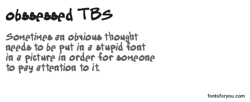 Schriftart Obssessed TBS