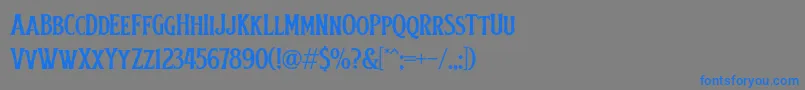 More about Obsypac Font Obsypac Font – Blue Fonts on Gray Background