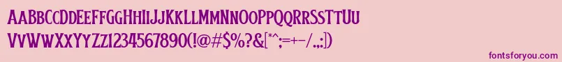 Lisätietoja Obsypac-fontista Obsypac-fontti – violetit fontit vaaleanpunaisella taustalla
