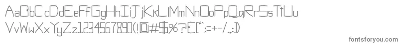 フォントObti Sans   Mac – 白い背景に灰色の文字