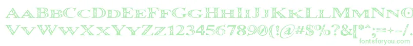 Occoluchi Minicaps-fontti – vihreät fontit