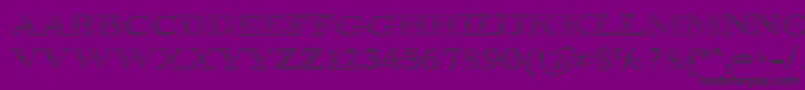 Occoluchi Outline Font – Black Fonts on Purple Background