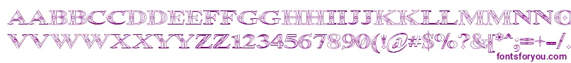 Occoluchi Outline Font – Purple Fonts