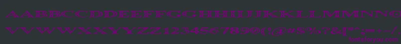 Occoluchi Spread Font – Purple Fonts on Black Background