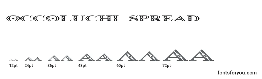 Размеры шрифта Occoluchi Spread