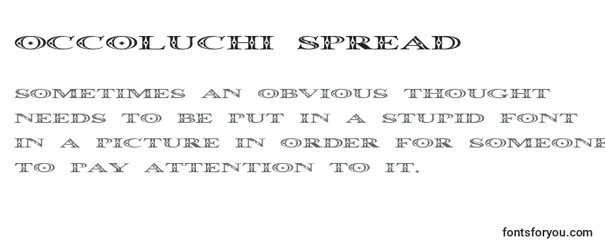Обзор шрифта Occoluchi Spread