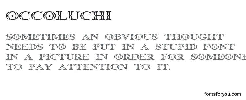 Occoluchi (135893) フォントのレビュー
